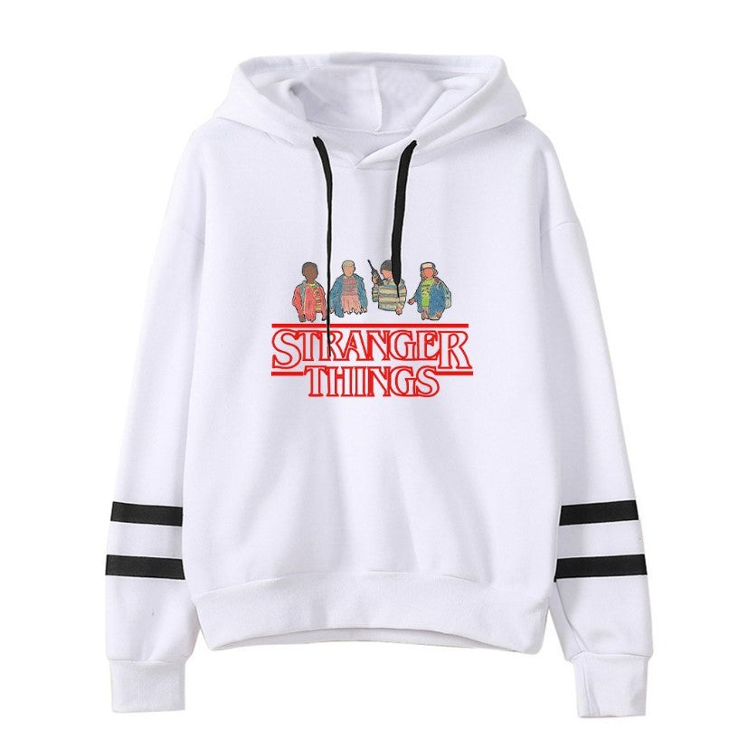 Stranger Things Striped Hoodie - Retro TV Show Inspired Sweatshirt | ST VON'S FLAIR