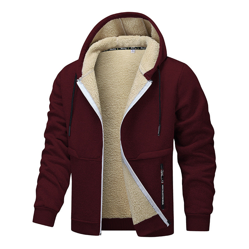 Heavyweight Fleece Hoodie - Sherpa Lined Zipper Jacket for Men | ST. VON'S FLAIR