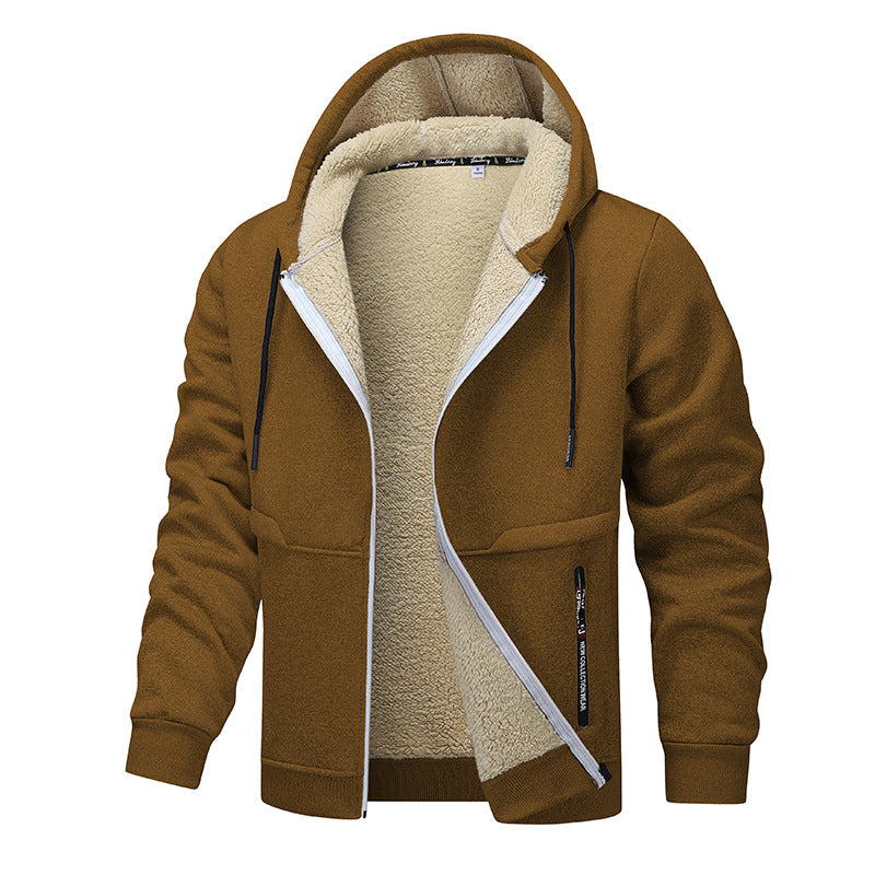Heavyweight Fleece Hoodie - Sherpa Lined Zipper Jacket for Men | ST. VON'S FLAIR