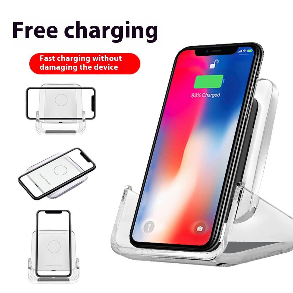 Fast Wireless Charger 10W Battery - Vertical Desktop Charging Stand | ST VON'S FLAIR
