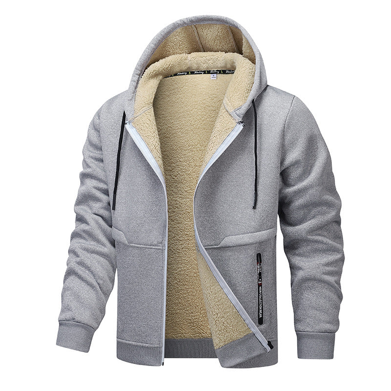 Heavyweight Fleece Hoodie - Sherpa Lined Zipper Jacket for Men | ST. VON'S FLAIR