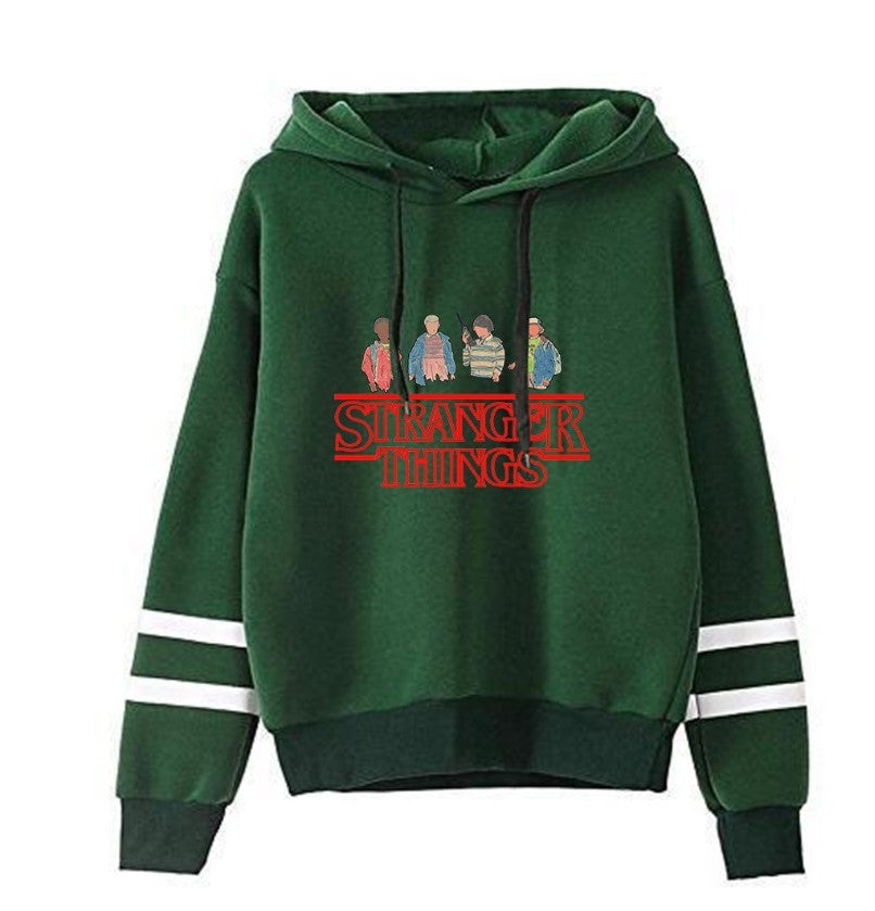 Stranger Things Striped Hoodie - Retro TV Show Inspired Sweatshirt | ST VON'S FLAIR