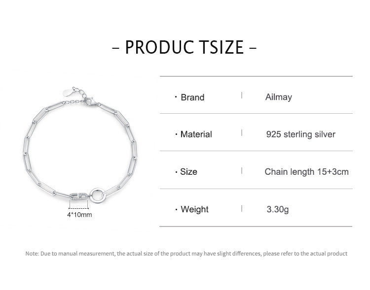 925 Silver Chain Letter Bracelet for Women - Sweet Style Fashion Jewelry | ST VON'S FLAIR