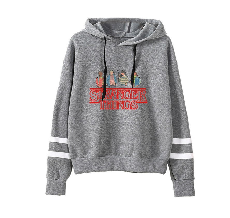 Stranger Things Striped Hoodie - Retro TV Show Inspired Sweatshirt | ST VON'S FLAIR