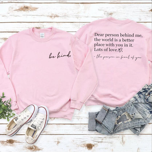 Be Kind Inspirational Teacher Sweater - Women's Motivational Hoodie | ST VON'S FLAIR