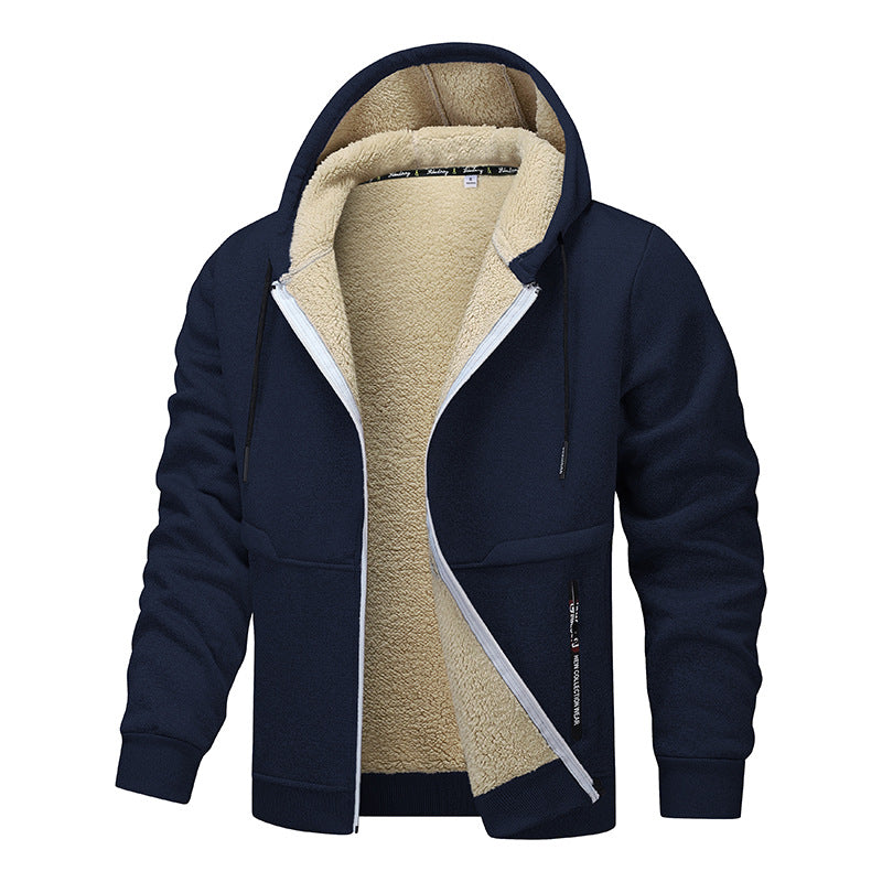 Heavyweight Fleece Hoodie - Sherpa Lined Zipper Jacket for Men | ST. VON'S FLAIR