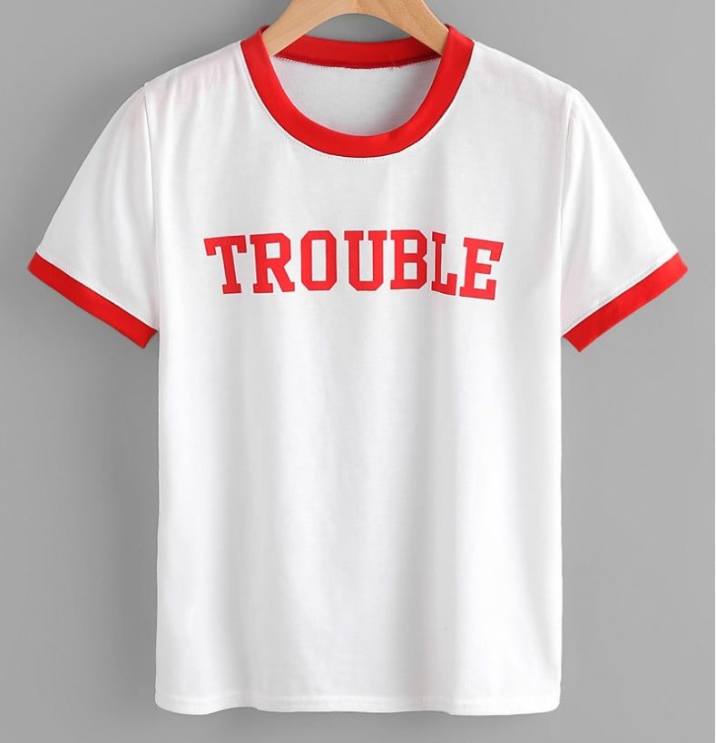 TROUBLE Tee - Bold Graphic T-Shirt | ST VON'S FLAIR