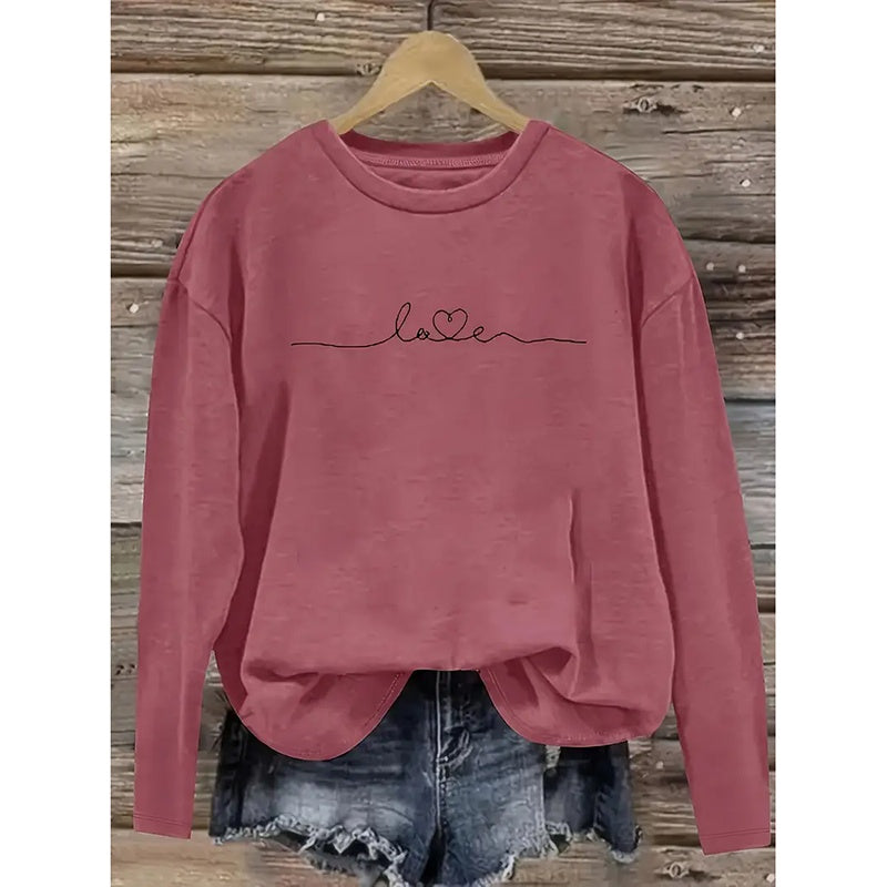 Women's 3-Pack Graphic Tee Long Sleeve Tops - Casual Loose V Neck T Shirts | ST VON'S FLAIR