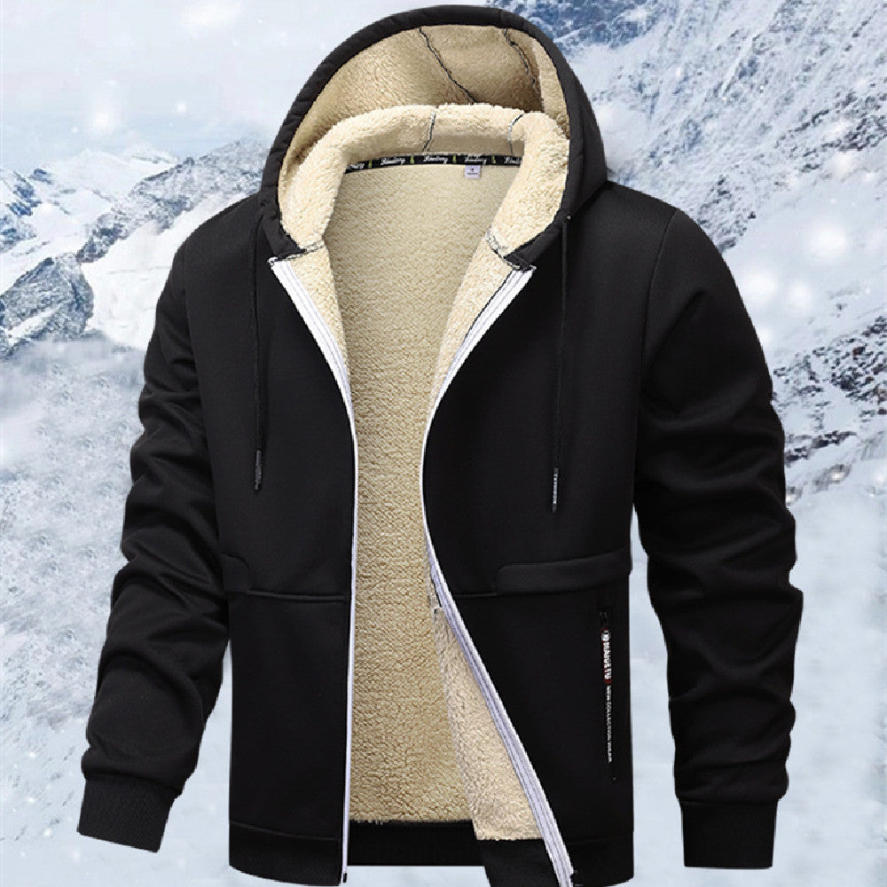 Heavyweight Fleece Hoodie - Sherpa Lined Zipper Jacket for Men | ST. VON'S FLAIR