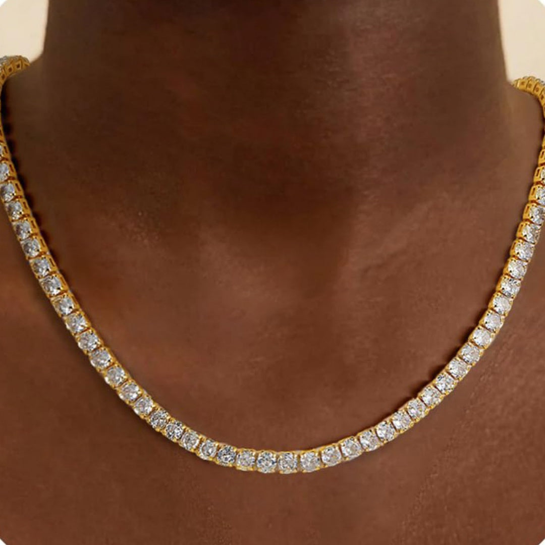 Popular Double  Oval-Overlapping Pendant Necklace