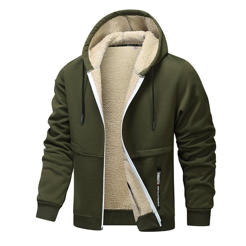 Heavyweight Fleece Hoodie - Sherpa Lined Zipper Jacket for Men | ST. VON'S FLAIR